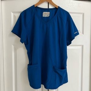 Sketchers Royal Blue scrub top Large